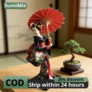 Japanese Geisha Kimono Doll Gift for Home Decor Geisha Kimono Sculpture for Bedroom Bookshelf Deskto