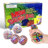 Children's Educational toys mesh squishy ball /squishy stress ball rainbow/Colorful anti-stress squeeze Wine ball/meshball toy Therapy fidget toys toy/montessori sensory sensory Smooth Motor/squis squeeze squeeze stress Release squeeze Educational squeeze