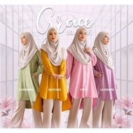 GRACE BLOUSE, LONG TOP, LONG BLOUSE, BLOUSE CASUAL, BLOUSE MUSLIMAH