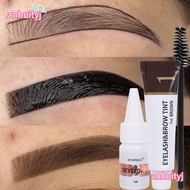 AHTY Eyebrow Dye Tint Kit, Fast Dye Waterproof Eyebrow Cosmetics, Semi Permanent 2 in 1 Brow Enhance