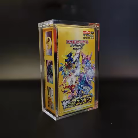 For TCG Gold Series Acrylic Box M2A/S12A/SV8A/SM12A Card Holder Durable Clear Display Case for PTCG