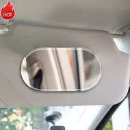LK8M-[Meet Youth] 1PC Rectangular/oval Car Sunshade Makeup Mirror Casual Stainless Steel Sun Visor M