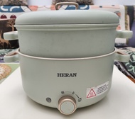 HERAN 陶瓷電火鍋 內含蒸鍋