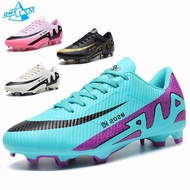 Football Shoes Men Women Low-top TF/FG  Professional Teenager Outdoor Training Cleats Lawn Kids Socc