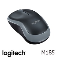 燦坤獨家｜羅技 Logitech M185 無線滑鼠 黑灰色 910-002258