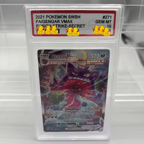 DIY PTCG Rating Card Collection Card 2021 FUSION STRIKE-SECRET FA/GENGAR VMAX 10Points Rating Card A