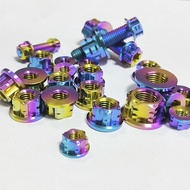 TC4/GR5 Titanium rainbow Nuts  M5 M6 M8 M10 M12 M14 Nmax Xmax Forza motorcycle CNC Nut