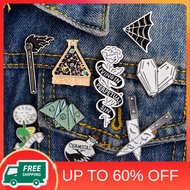 Dandelion Rose Dagger Match Enamel Beaker Brooch Cowboy Badge Collar Accessories