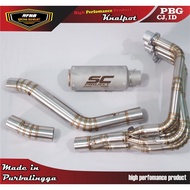 Racing Exhaust Zx25r, Zx25rr 4 Cylinder SC Project Get Underbelly and Highmount Model Header