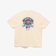 GENUINE - NEW ERA MLB ALL STAR GAME BEIGE T-SHIRT - BEIGE ROUND-NECKLACE T-SHIRT