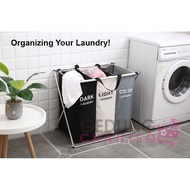 [READY STOCK MALAYSIA] LAUNDRY BAG ALA I_KEA [3COMPARTMENT]