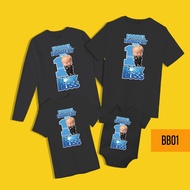 Baju Custom Boss Baby BB01 Nama Baby Budak & Dewasa Keluarga Family Muslimah Lengan Panjang Set Tshi