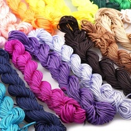 22 yards/roll 1mm colorful nylon rope braided bracelet nylon braided rope DIY beading wire knotted h
