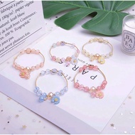 Korean Daisy Crystal Bracelet Gelang Tangan Perempuan Cute Simple