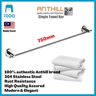 【Malaysia Ready Stock】100% Authentic Brand ANTHILL TRANZ SERIES Polish Double Rod Towel Bar(750mm)TL
