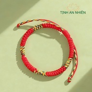 Red five-color feng shui bracelet, meaningful peace bracelet accessory, meaningful gift