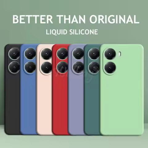For Xiaomi POCO X7 Pro Case Liquid Silicone Plain Rubber TPU Protector Case POCO X7 Pro Cover TPU Ph