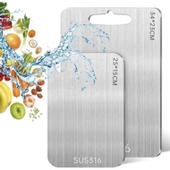 2 Pieces Stainless Steel Chopping Board, 316 Stainless Steel Chopping Board, Multifunctional Titaniu