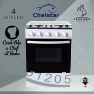 Chelstar 4 Burner Free Standing Cooker with Oven 60L CSA-5050 DAPUR Gas Cooker Gas Stove Dapor Berdiri Dapur 4 Tungku