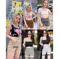 Rok wanita fesyen H&M pants casual pants woman high waist short pants jeans seluar pendek perempuan 