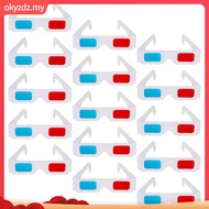 40 Pcs 3d Glasses for Wearers Viewing Movie  okyzdz