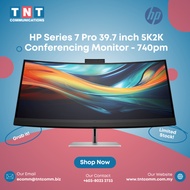 HP Series 7 Pro 39.7-inch 5K2K Curved Conferencing Monitor – 740pm | IPS Panel, Built-in Webcam & Sp