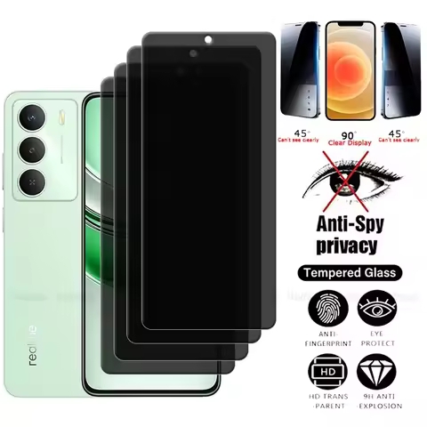 1/2/3/4Pcs For Realme 14X 5G Glass OPPO Realme 14X Tempered Glass Phone Protective Privacy Anti-Spy 
