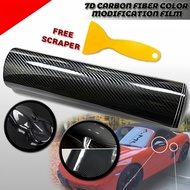 Car Vehicle 7D High Glossy Shiny Carbon Fiber Wrap Film Car Sticker Decal Waterproof Interior Wrap