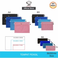 EAGLE Zipper Pocket Double Zipper B6-A4 Double Zipper Pencil Case Pencil Case Zippered Cloth Folder/