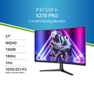 PRISM+ X270 PRO | 27'' 180Hz 1ms | 1500R Curved WQHD AMD FreeSync™ Premium Gaming Monitor [2560 x 14