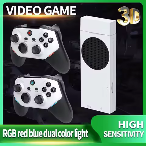 New Game Stick 256G 20000+games 4K 3D Open Source Video Game Console for PS2 Simulator Rechargeable 