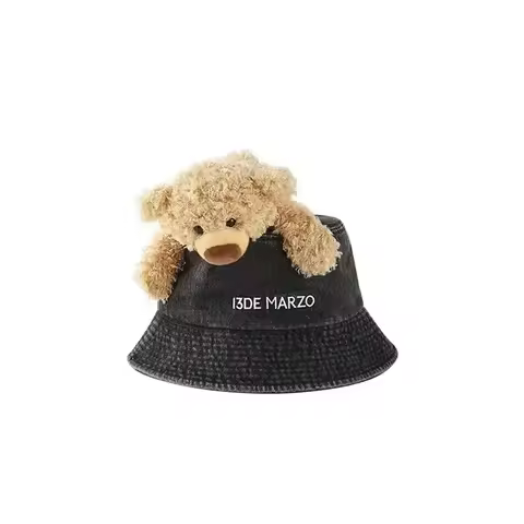 2025 New 13 DE MARZO three-dimensional bear cowboy baseball cap casual versatile duck tongue cap was