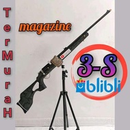 MAINAN SENAPAN ANGIN PCP LUGER M A G A Z I N E ARMY ASLI