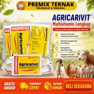 AGRICARIVIT 100 GRAM 10 SACHET - Carnitin Electrolyte Vitamins to Stimulate Metabolism & Overcome An