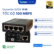 [IQTEK] Fiber Switch, model IQ-1F4E-AB, speed 100mbps,