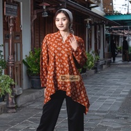 Blouse Kartini Batik Jumputan Asoka | Asoka Batik | Office Batik Uniform