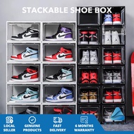 Acrylic Shoe Box Organiser - Magnetic, Stackable, Clear