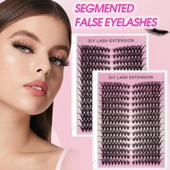 Dingsen Segmented Clusters Of False Eyelashes Heat-activated 30p, 50p, 80p, 60p, 40p, Rows 14 T3j0
