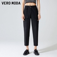 Vero Moda กางเกงลําลองสําหรับผู้หญิงฤดูใบไม้ผลิฤดูใบไม้ร่วงสไตล์ใหม่ Retro Workwear กางเกงฮาเร็มอเนก