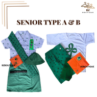 Senior Girl Scout Type A & B  Complete Set of Uniform for Girls | BZ Boutique