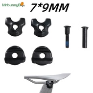 <Hot-MRBUNNYB> Bike Seatpost Clamp for Carbon Saddle Rails 7x9/7x7mm Bicycle Oval/Round Clip❀