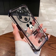 Honor X9d X9c Smart X9a X9b X9 5G Clear Air Cushion Phone Case Cute Mickey Mouse Soft Silicone Shock