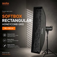 Godox Softbox Rectangular Honeycomb Grid Bowens Mount 30x120cm - SB-FW-30120