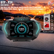 OTP-H024 OBD2 Meter Speedometer Gauge P24 HUD Water Temp Turbo Toyota Perodua Myvi Old Viva Avanza O