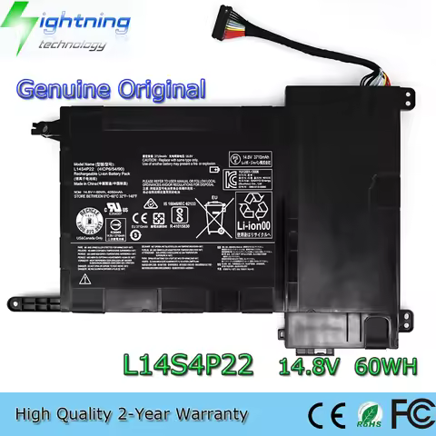 Brand New Genuine Original L14S4P22 14.8V 60Wh Laptop Battery for Lenovo IdeaPad Y700-15ISK Y700-17I