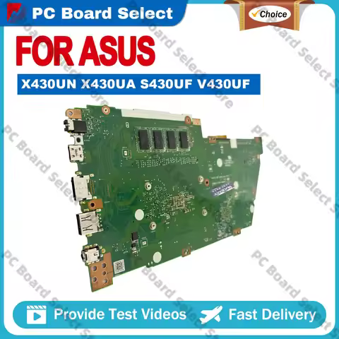 X430UN Laptop Motherboard For ASUS VivoBook S4300U R430U S14 X430U X430UA S430U V430U K430U Mainboar