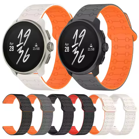 22mm Band For SUUNTO RACE S/OCEAN/VERTICAL/5 9 PEAK PRO Magnetic Silicone Loop Watch Straps For SUUN