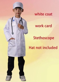 Doctor Costume For Kids Girls Nurse Uniform Surgical Suit Childrens Clothing Kids Career Cosplay Cos