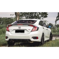 Honda Civic FC 2016-2021 RS Spoiler with LED brake light with paint body kit spoiler