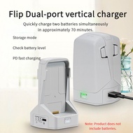 Battery Manager 2-Port Storage Charger Vertical Charger for DJI Flip Bidirectional Charger